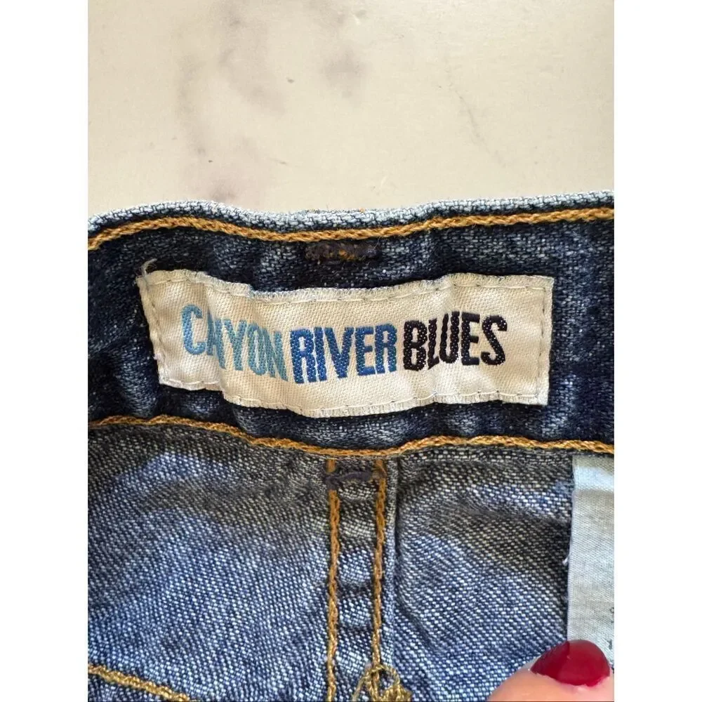 Canyon River Blues flare bootcut blue denim jeans size 10 girls youth